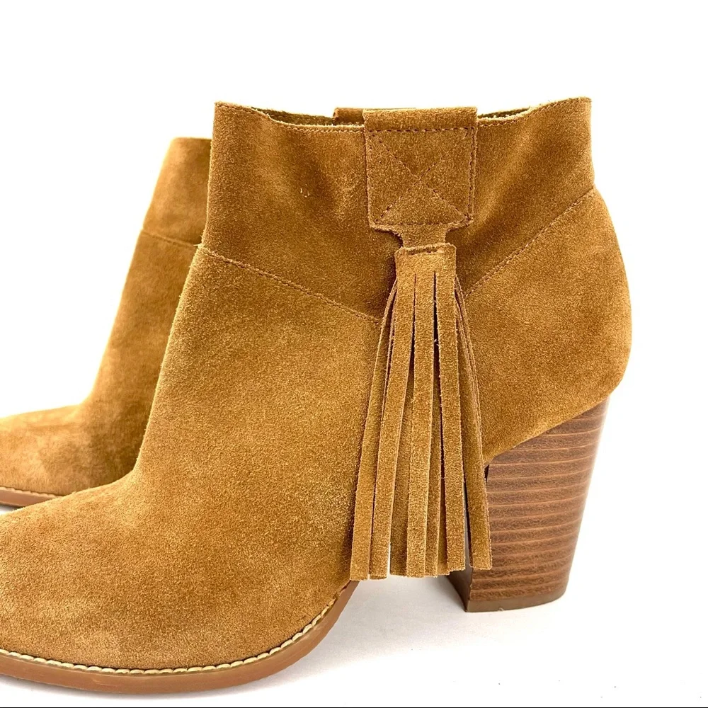 Crown Vintage Raffa Western Fringe Ankle Bootie